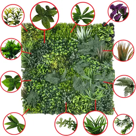 Living Wall 100x100 with purple flower - image 3